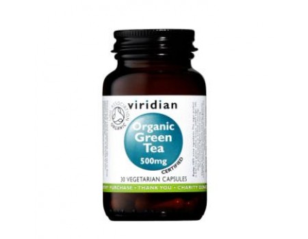 Organic Green Tea 500 mg. 30 capsules
